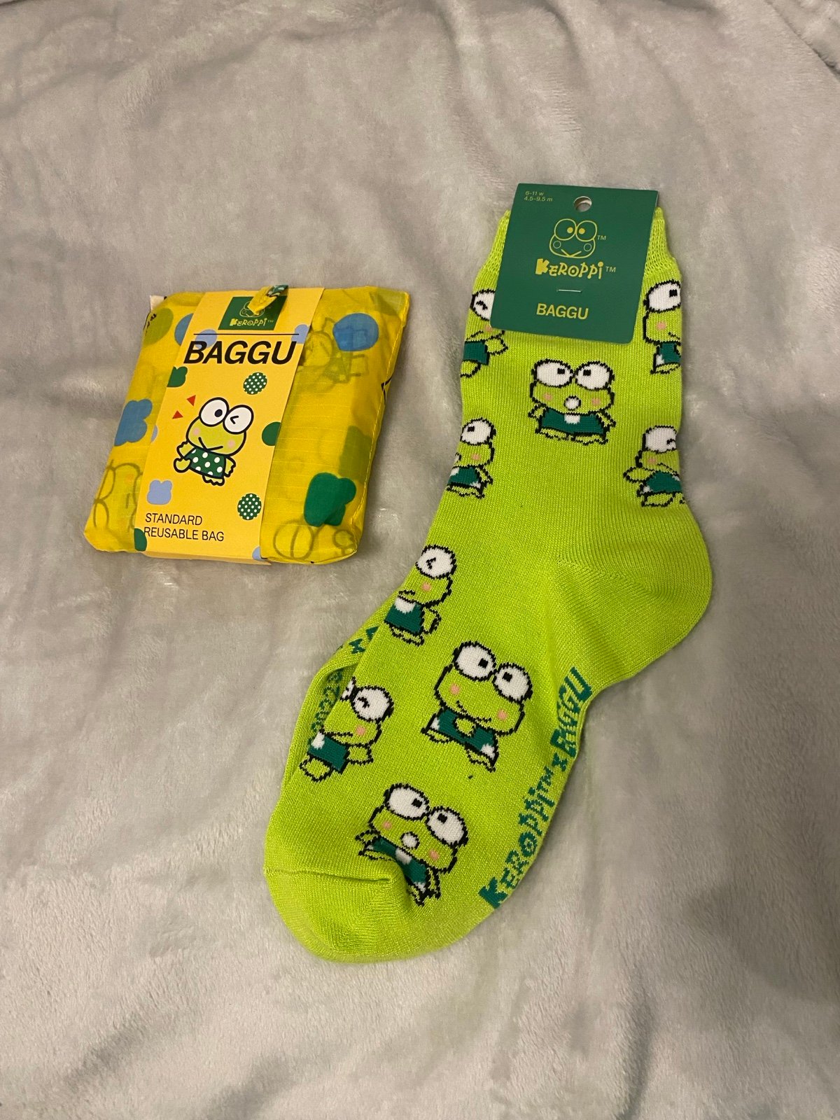 Baggu Sanrio Keroppi Reusable bag and socks