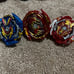 Beyblades; launchers; arenas