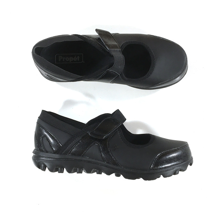 Propet Onalee Mary Jane Flats Womens Size 7.5 XX 4E Wide Black WAA003P