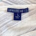 Lafayette 148 gray side striped ruched side knit tunic top large