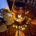 2 Pack Hummingbird Solar Lantern Lights Outdoor Decor Hanging Metal Decorations