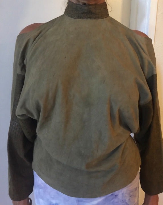 Olive Suede Custom Top