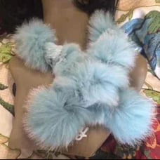 Beautiful fur scarf wrap
