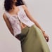 Reformation Rosalie Floral Tie Tank Top Small
