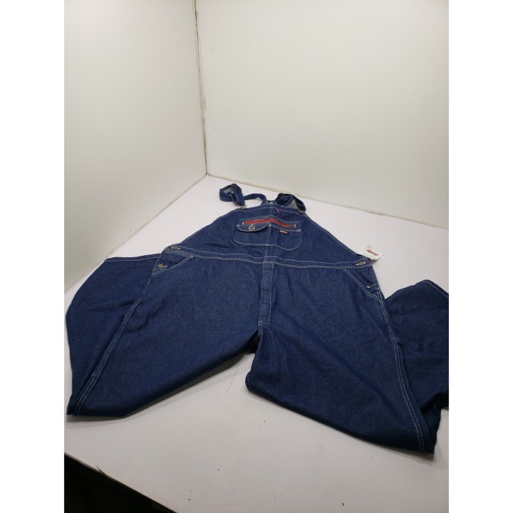 Genuine Dickies Men's Durable Bib Overall 3XL R Dark Wash New With Tags