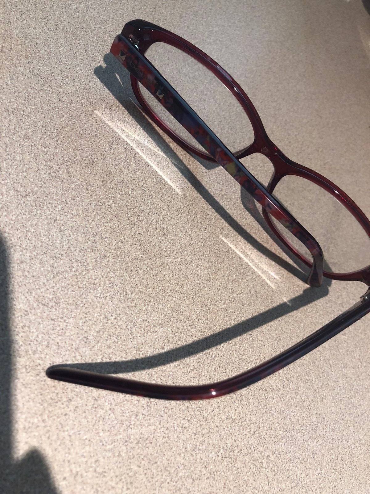 BEBE ruby red Eye glass frames