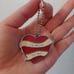 Coach metal Charm Pendent Heart Keychain