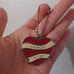 Coach metal Charm Pendent Heart Keychain
