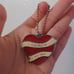 Coach metal Charm Pendent Heart Keychain