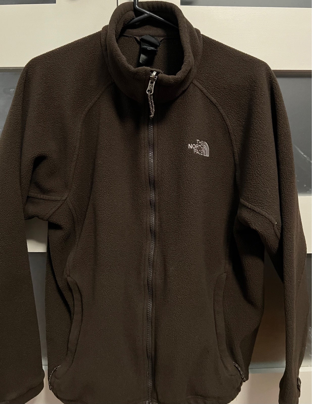 THE NORTH FACE FLEECE JACKET JACKET MEDIUM BROWN COLOR
