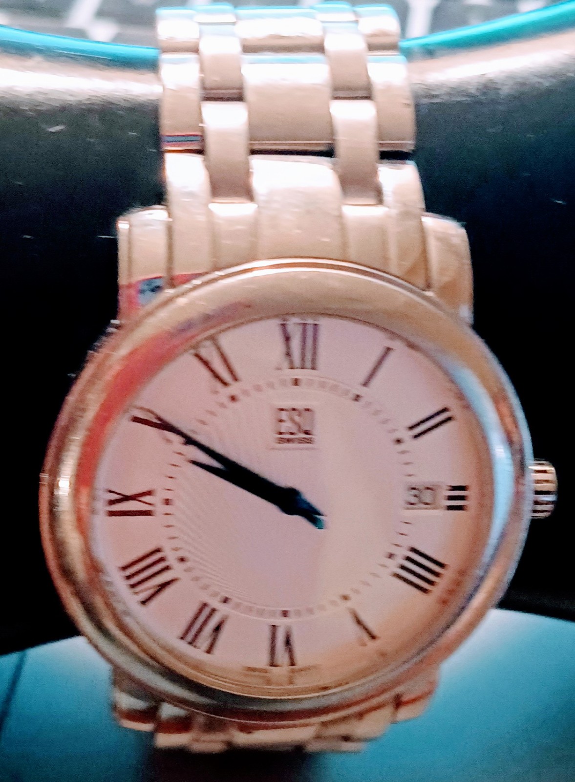 ESQ Mavado Men Silver 100 Meter Watch. & Blue Dial
