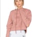 Alo Cutout Sleeve Pullover Crop Hoodie
