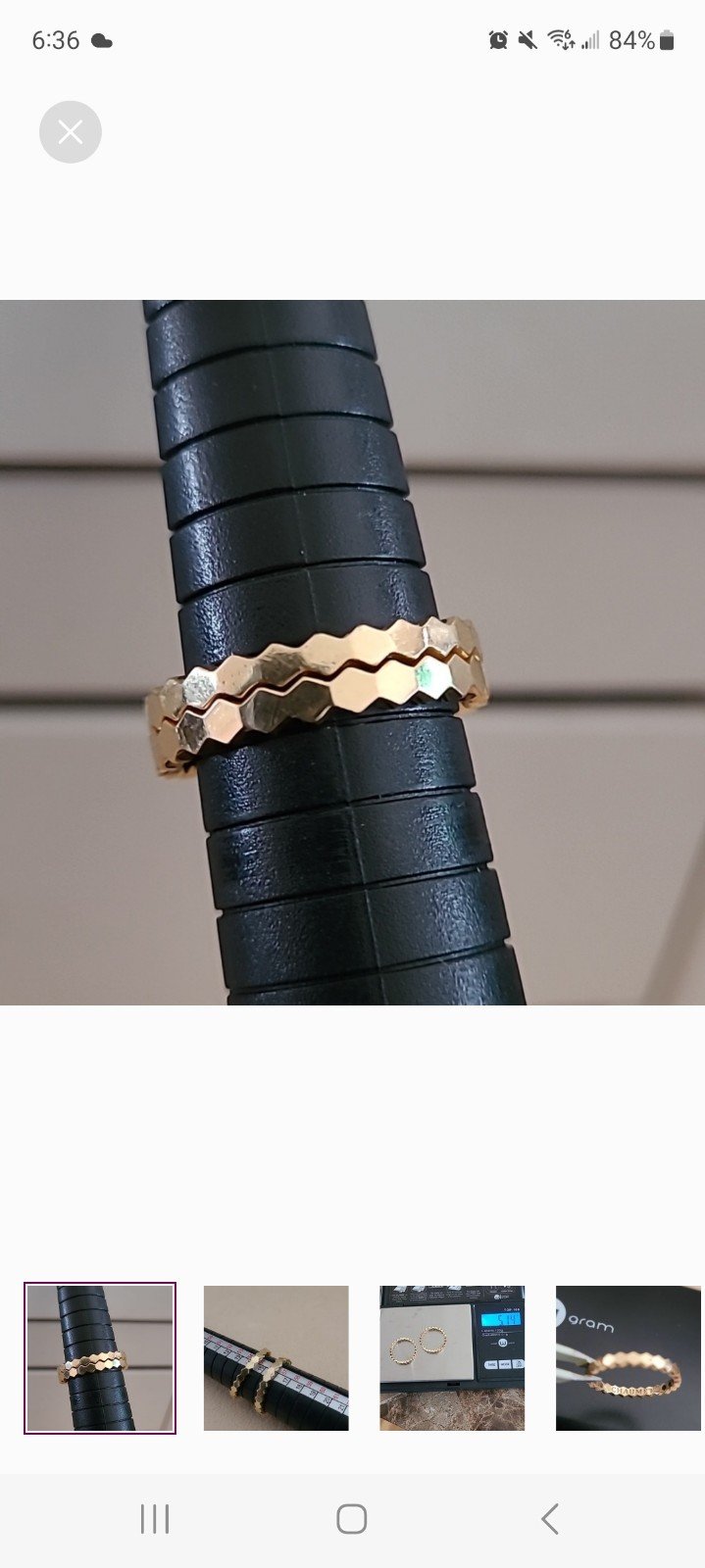 Beehive Ring 18k Yellow Gold