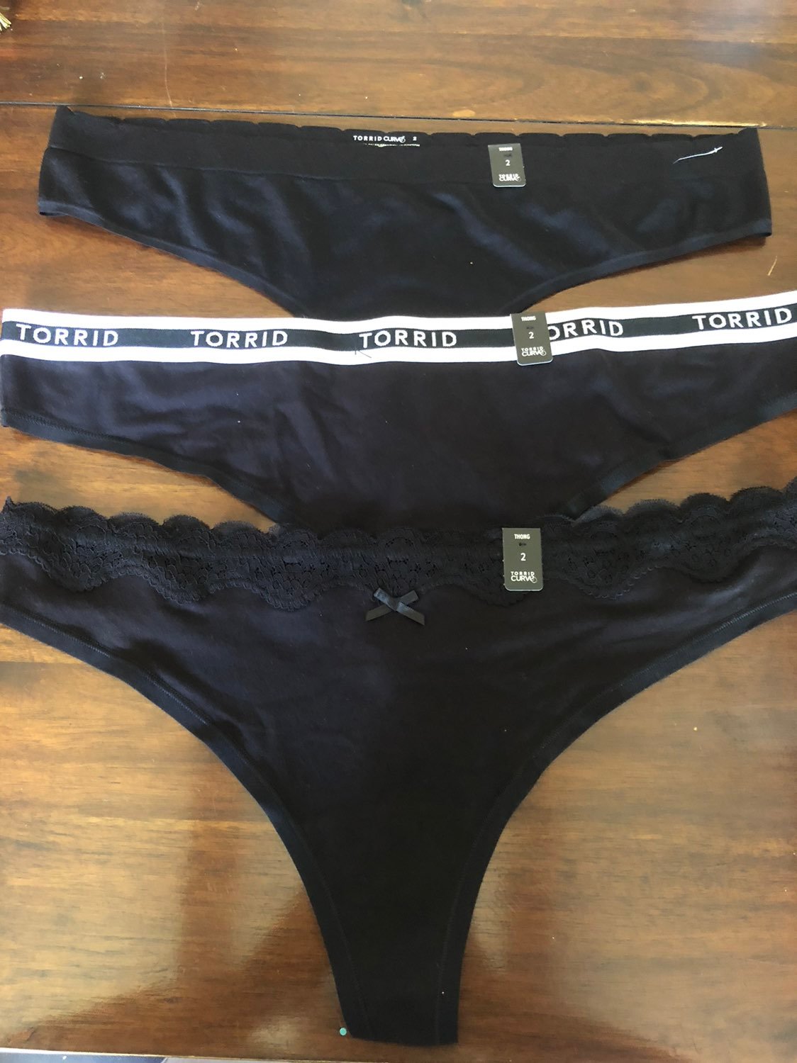 Black underwear set