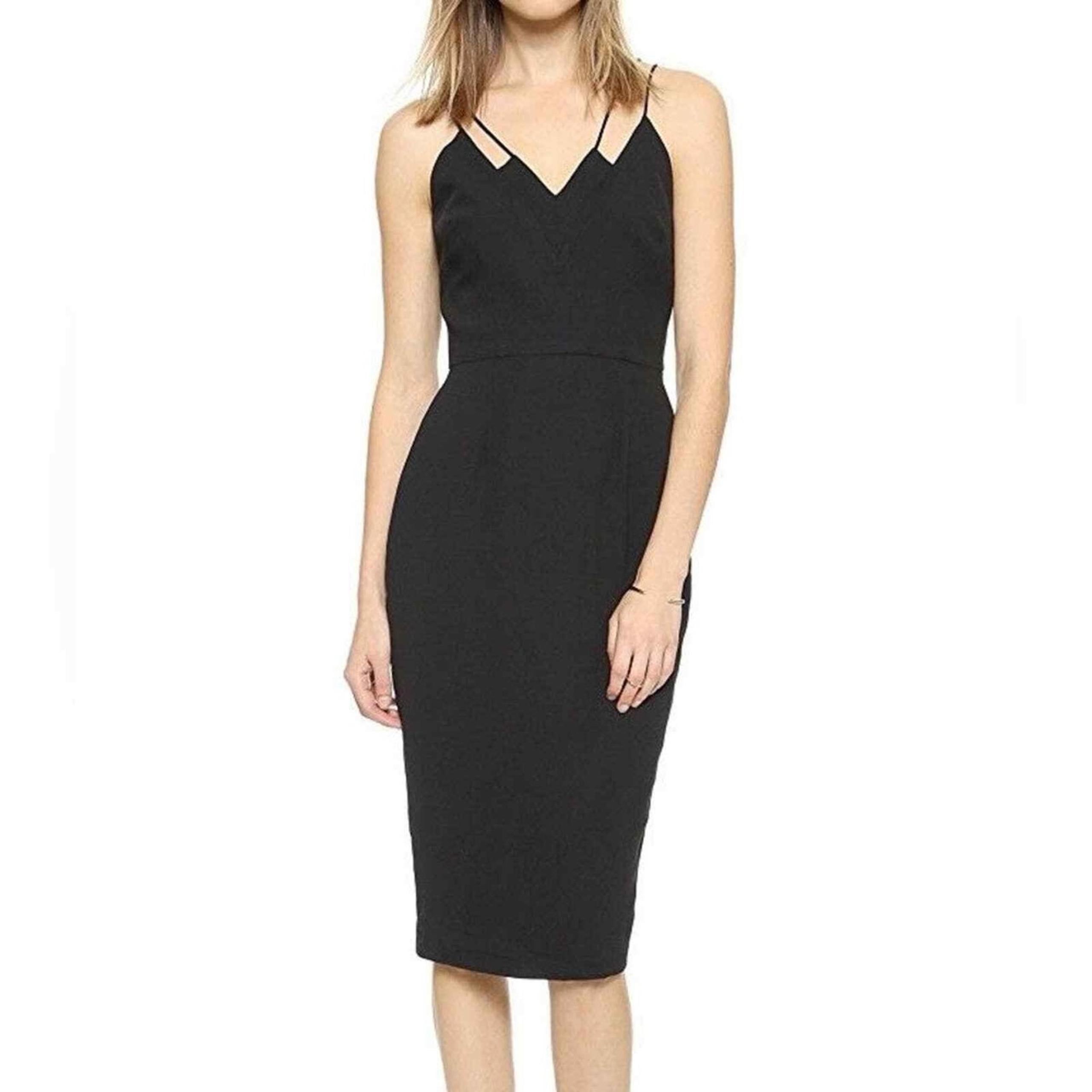 Keepsake the Label Skinny Love Strappy Midi Dress In black NWT