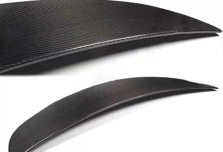 BRAND NEW 2016-2024 TESLA MODEL X GLOSSY REAL CARBON FIBER REAR TRUNK SPOILER