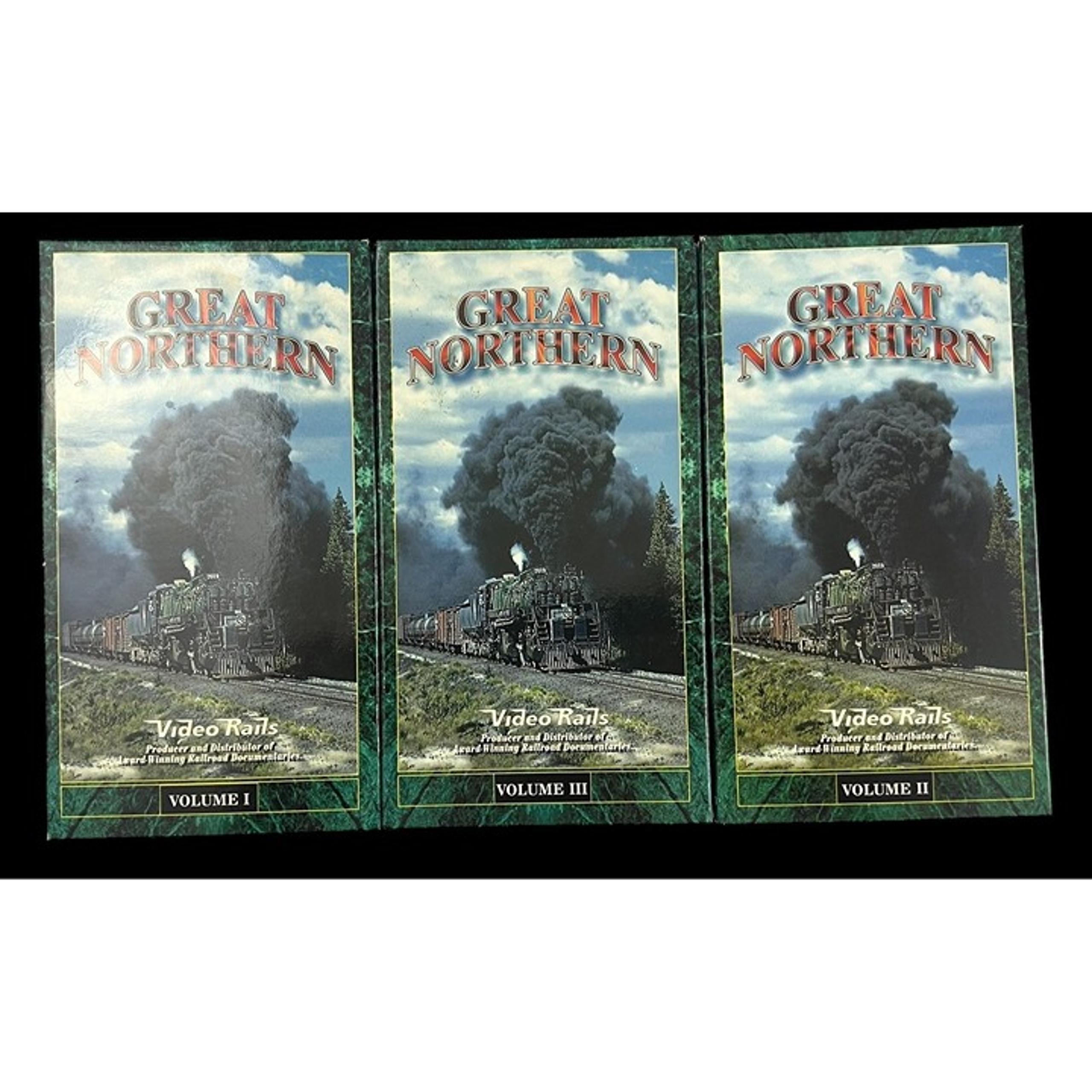 Vintage Video Rails VHS Great Northern Rails Classic Collectors Volume 1, 2, & 3