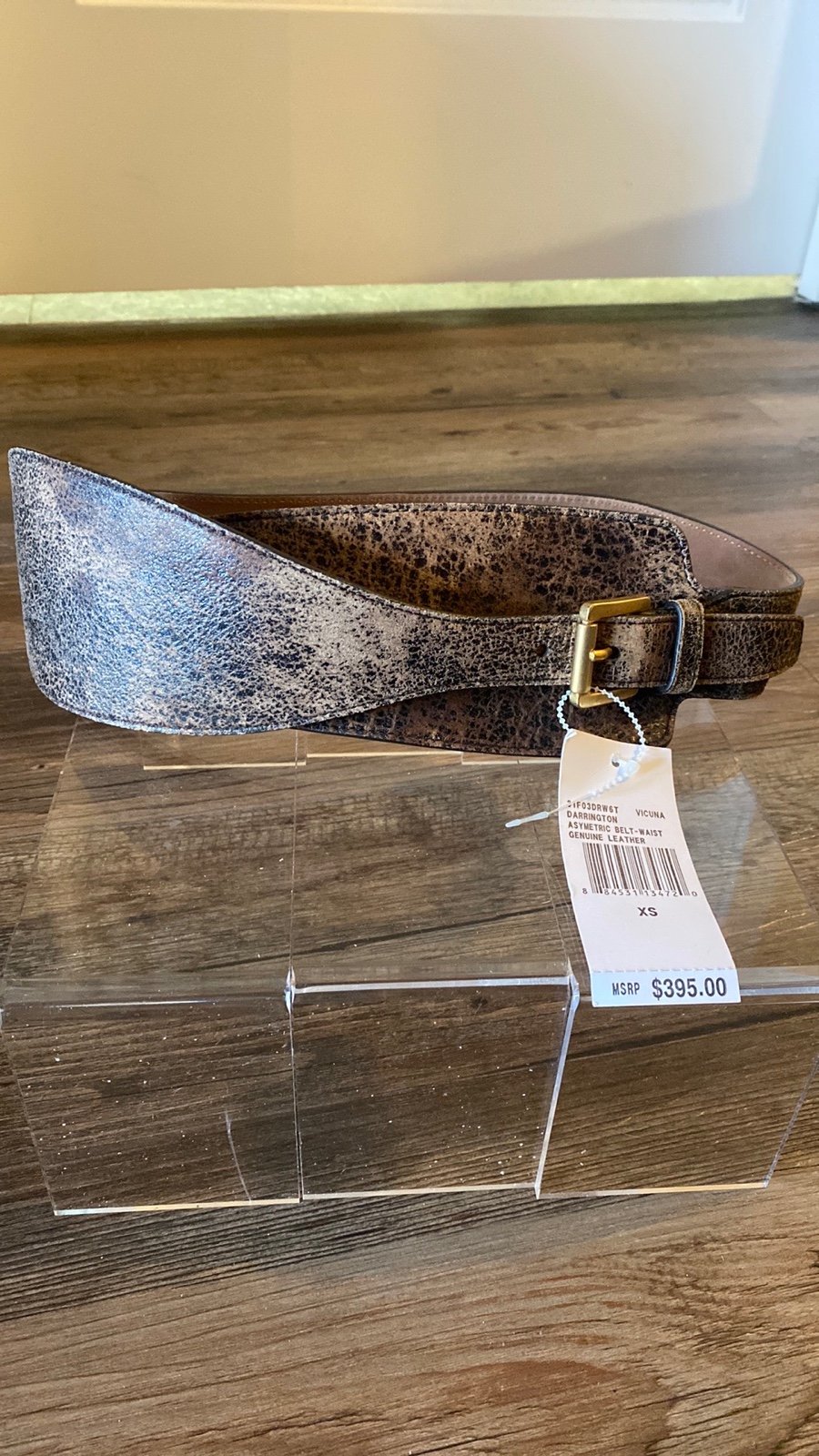 NWT Michael Kors Oil Rubbed Darrington Belt XS