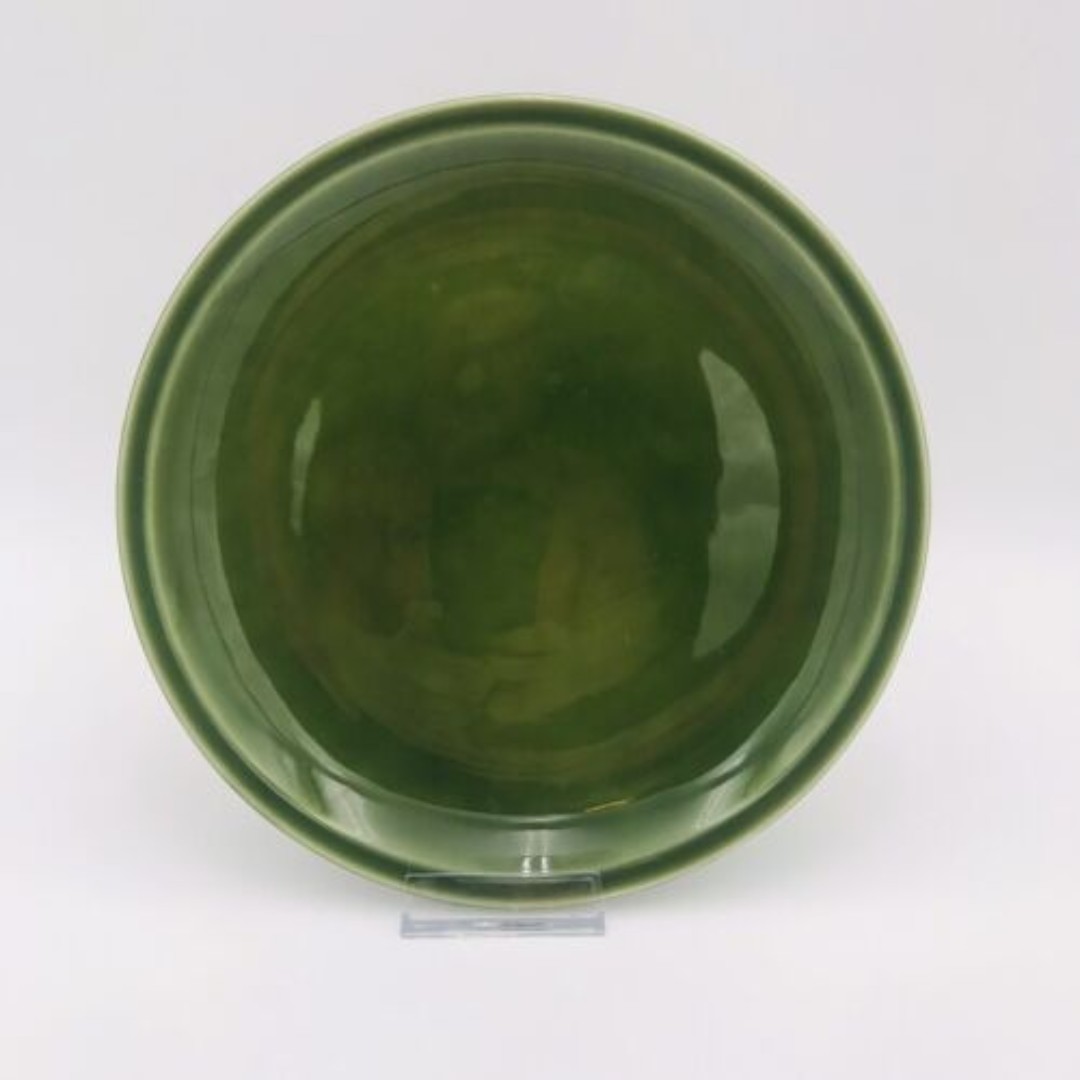 Paden City Pottery Forest Green Salad Plate MCM Vintage USA Appalachian