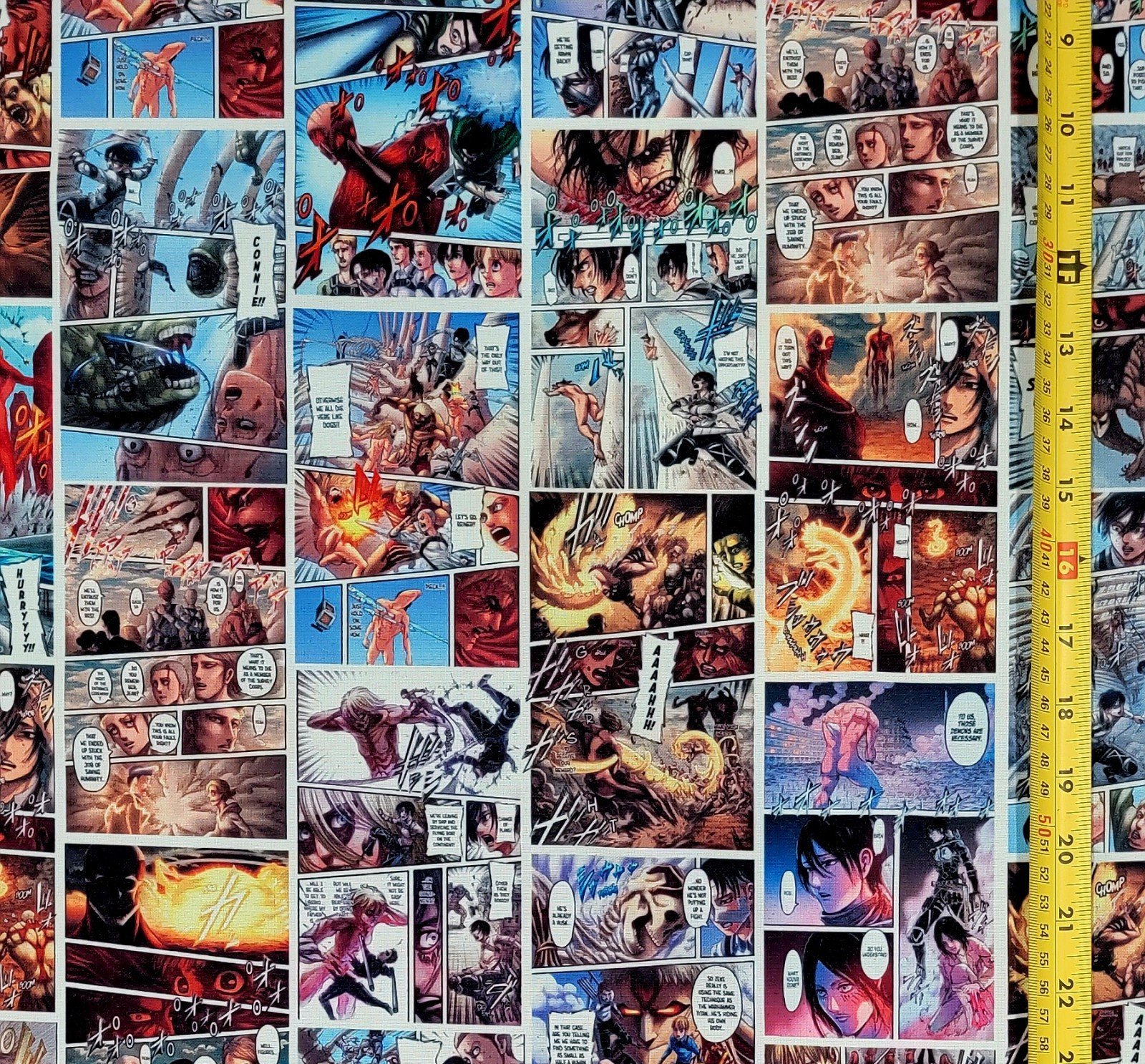 ATTACK ON TITAN ANIME COLOR MANGA FABRIC 1 YARD