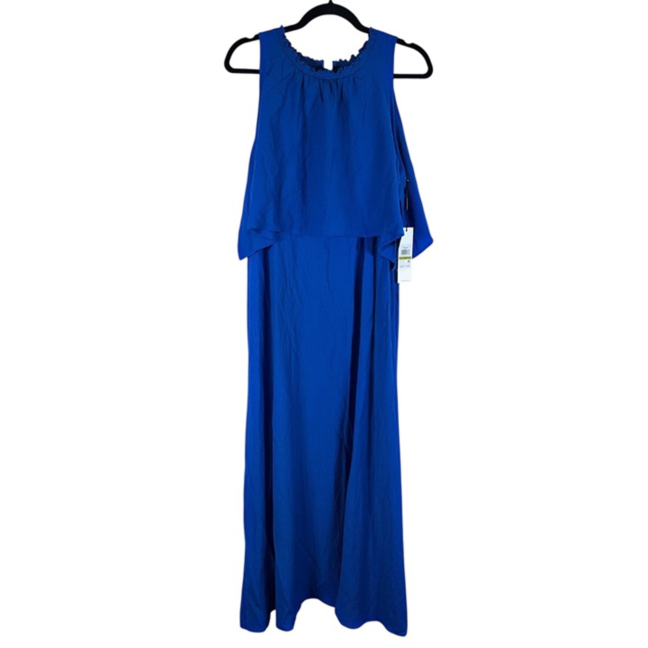 Calvin Klein Popover Maxi Dress Royal Blue Women’s Size 14