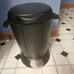 simplehuman 6 Liter / 1.6 Gallon Compact Plastic Round Bathroom Step Trash