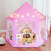 NEW Kids Pop Up Play Tent Princess Castle Playhouse w/ Carry Bag & Star lights