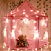 NEW Kids Pop Up Play Tent Princess Castle Playhouse w/ Carry Bag & Star lights