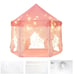 NEW Kids Pop Up Play Tent Princess Castle Playhouse w/ Carry Bag & Star lights