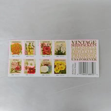 Vintage Seed Packets Forever Stamps (Booklet of 20 Stamps)