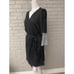 Flora by Flora Nikrooz Black & Silver Lace Robe Size L NWT