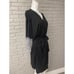 Flora by Flora Nikrooz Black & Silver Lace Robe Size L NWT