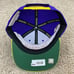 LA Lakers Hat Mitchell & Ness Snapback Purple Gold Arch Block Diamond Patch Cap
