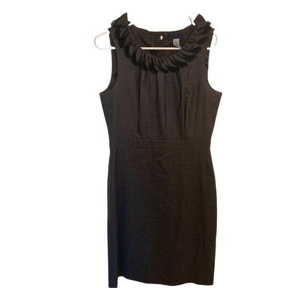 J. Crew Wool Sheath Dress Dark Gray