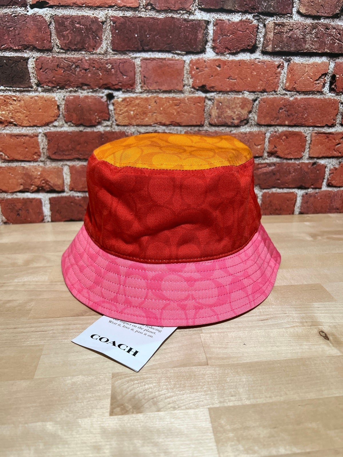 Coach Signature Bucket Hat in Colorblock C9123