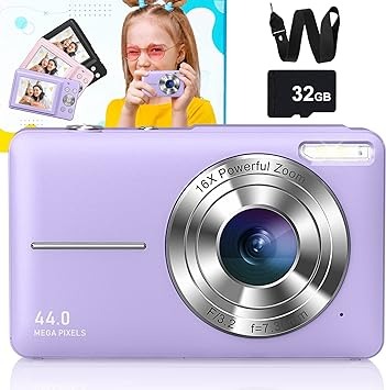 Newest Digital Camera, 1080P Digital Camera for Kids with 32GB Card