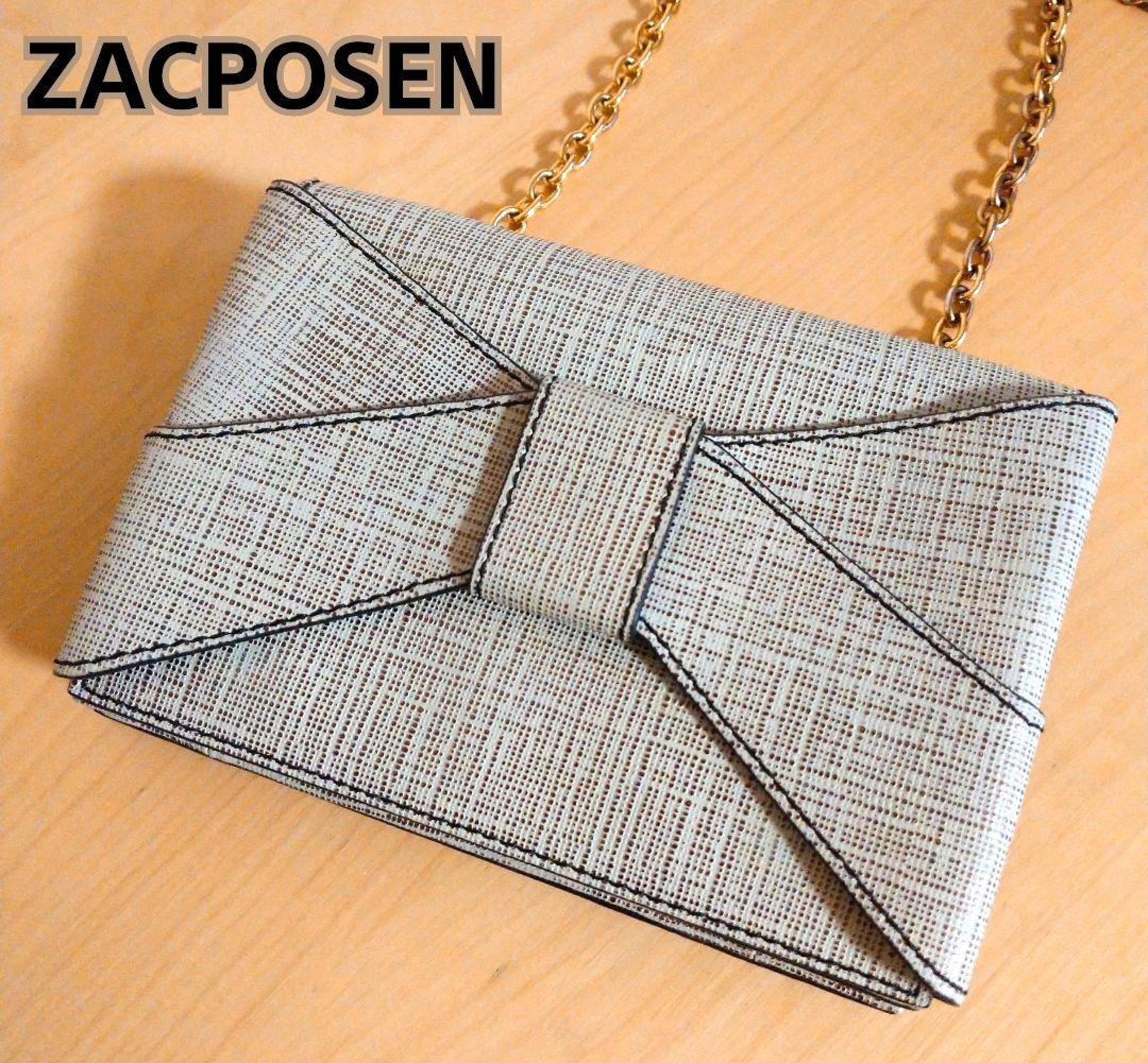 Hard Leather Crossbody Bow Bag Chain Bag - Zac Posen