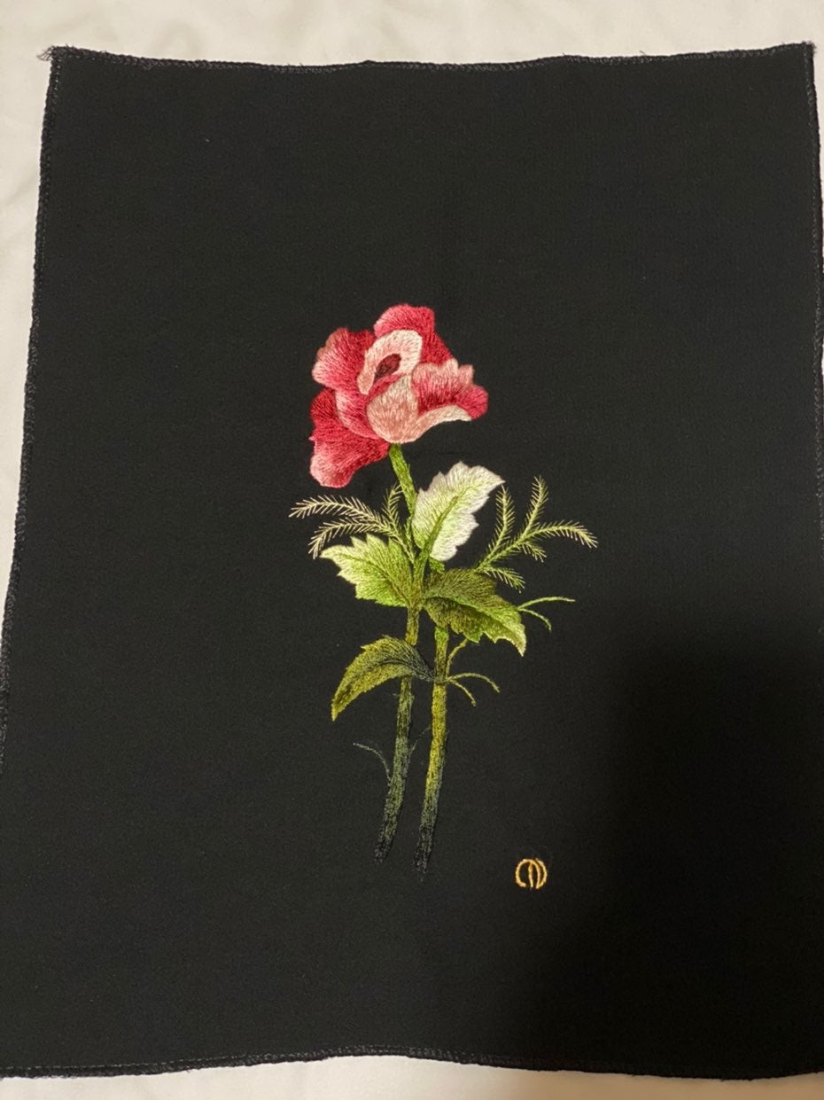 Handmade flower embroidery #ANNT003