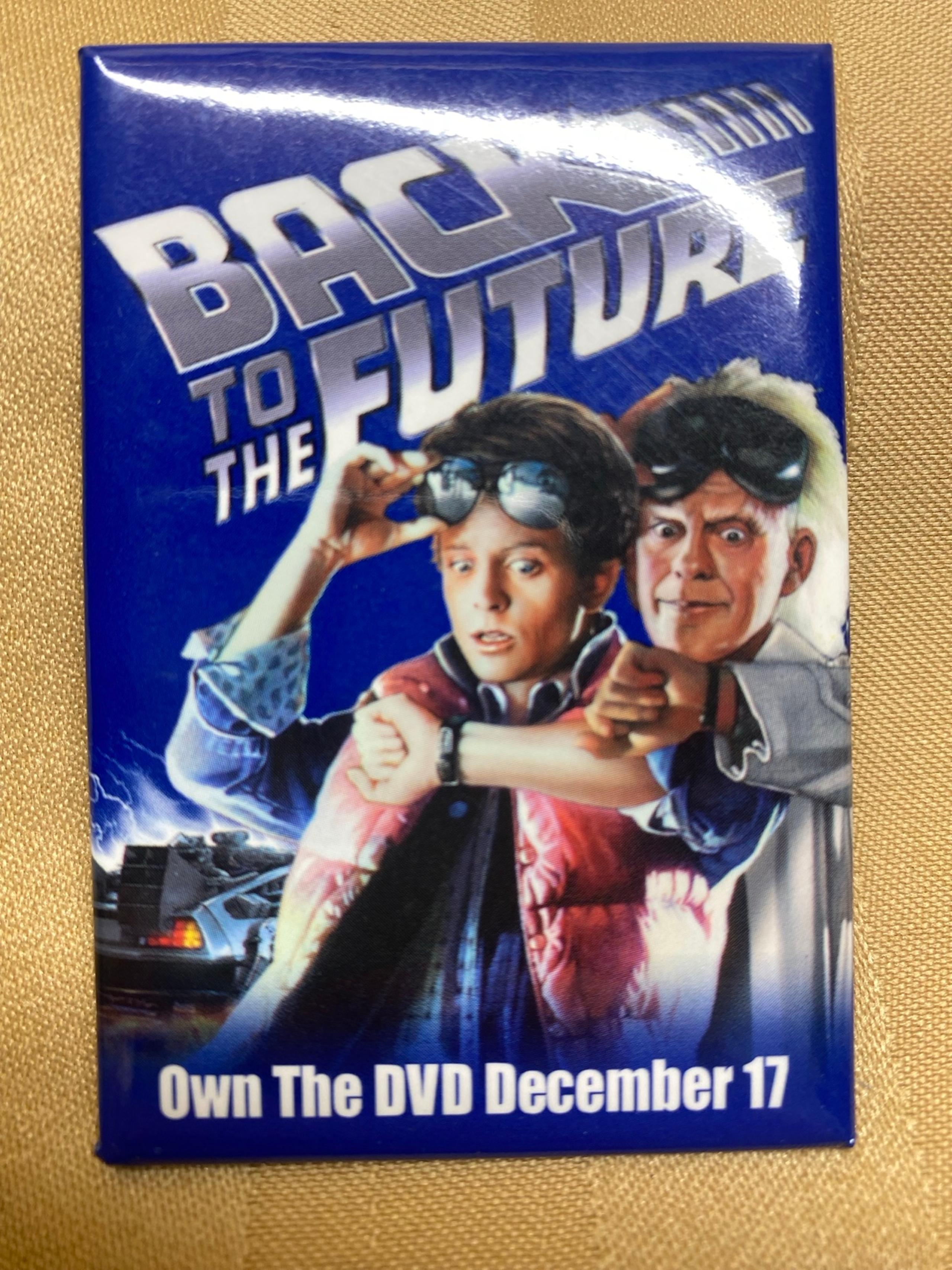 Back To The Future 2002 DVD Movie Store Release Ad Promo Pin Universal Studios
