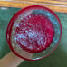 VTG Red & White Cased Corkscrew Style Blown Art Glass Vase