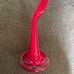 VTG Red & White Cased Corkscrew Style Blown Art Glass Vase
