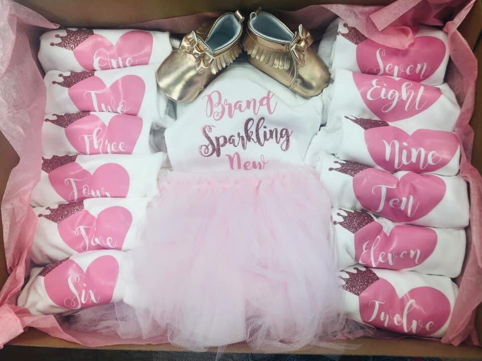 Baby Girl milestone box