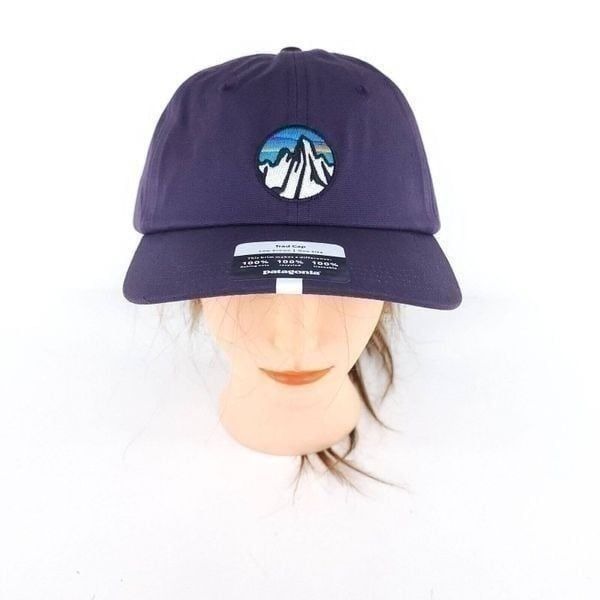 Patagonia Fitz Roy Scope Icon Trad Cap Piton purple OSFA Outdoor Cap Hat NWT