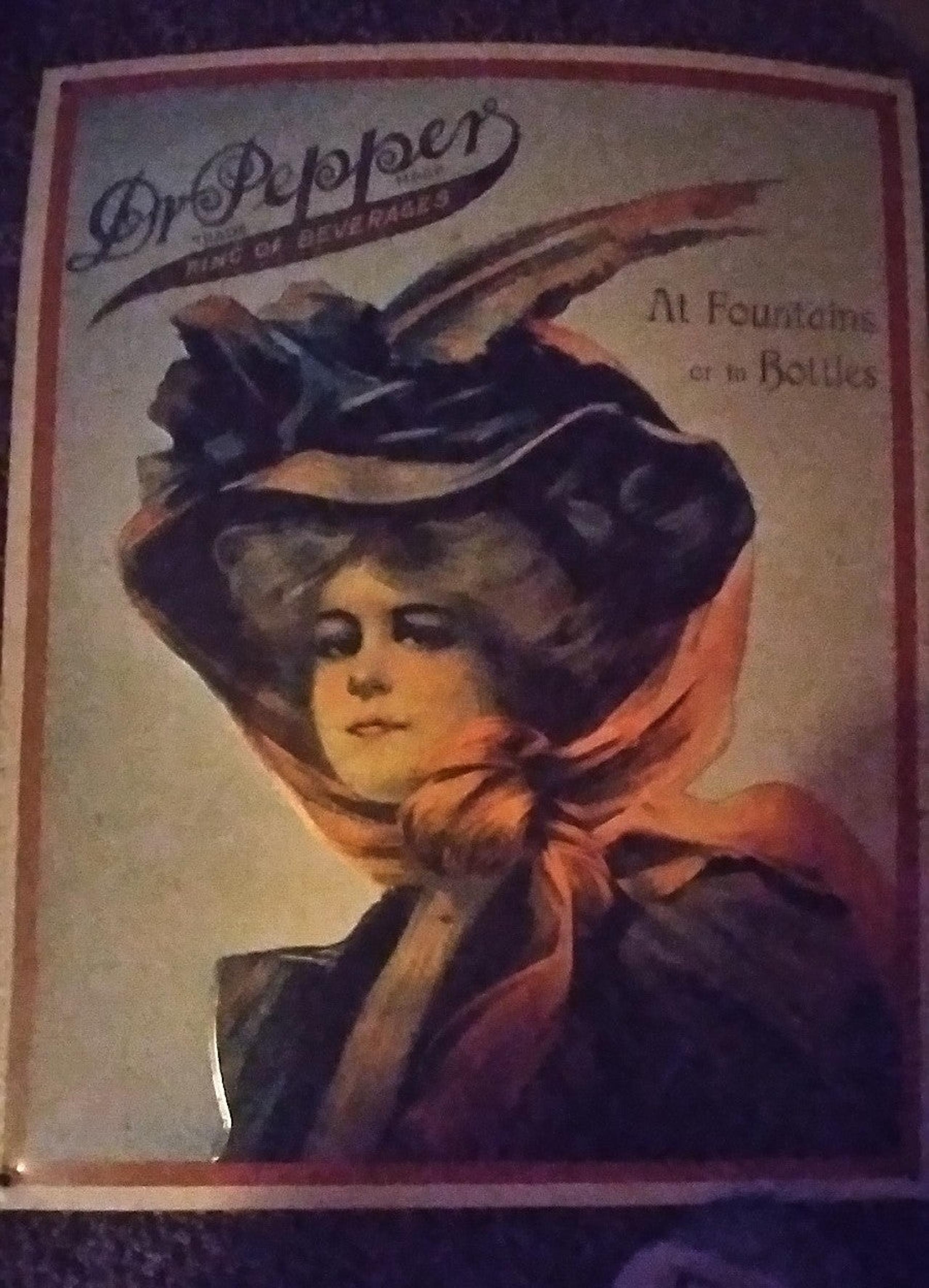 Aluminum picture from 1994 of Dr.pepper beverage