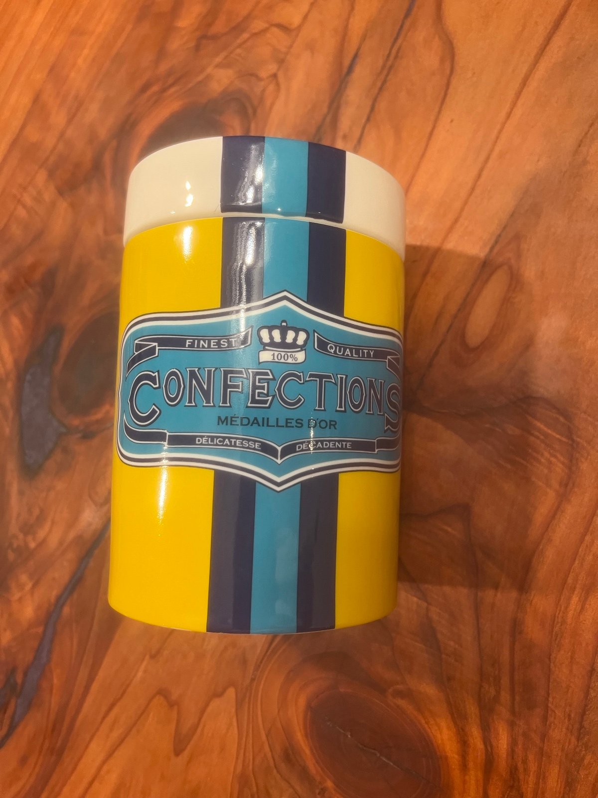 Jonathan Adler Carnaby Confections Canister Ceramic Storage Container Retired