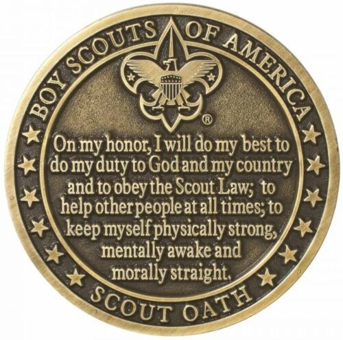 5 Boy Scout Oath Law Coin BSA -Great Gift - Best Price ~* Remind your Scouts*~