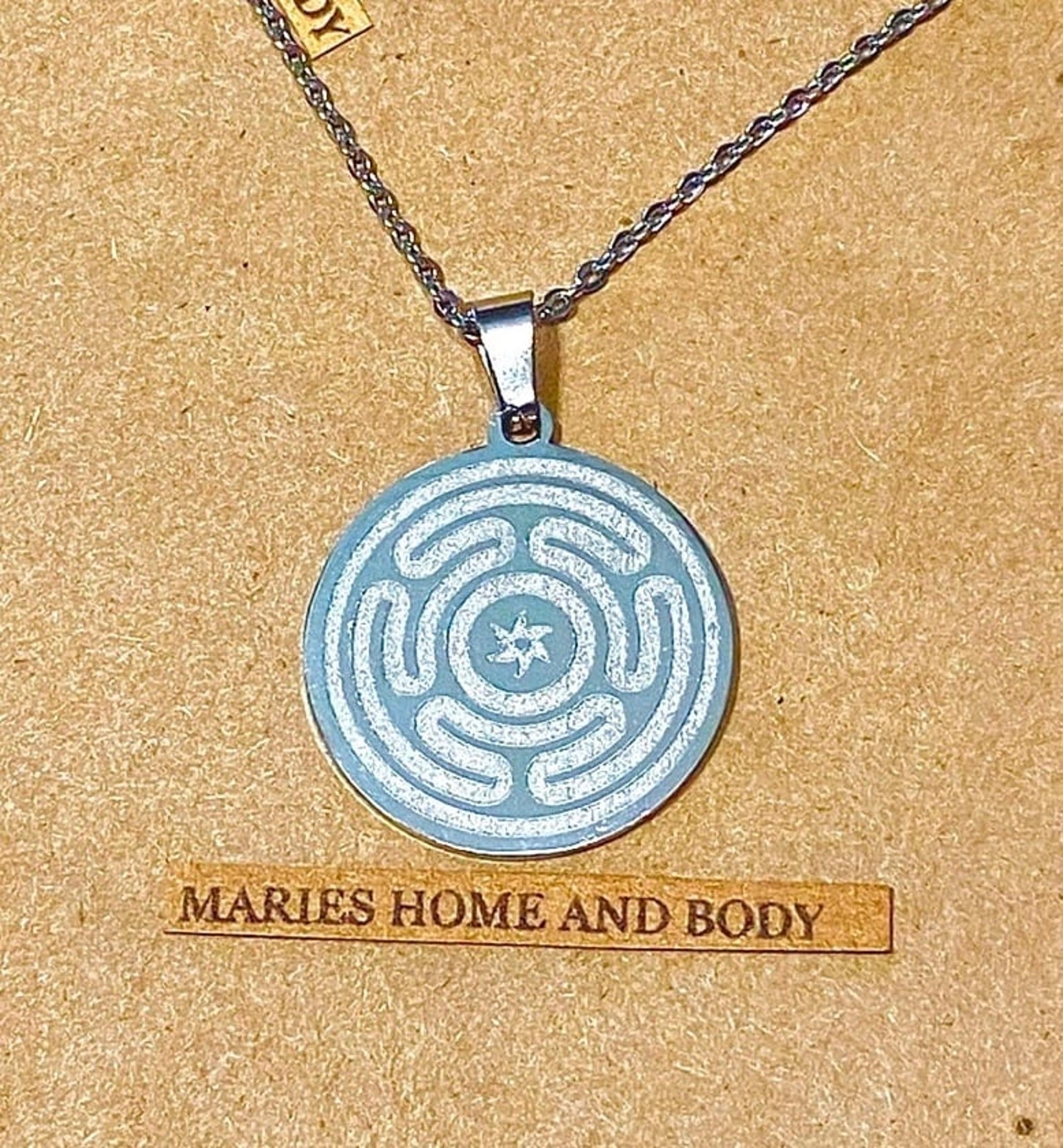 Hecate Sigil Wheel Pendant Necklace Jewelry New Unisex Witchcraft Deity Goddess