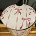 Peddle stepper trash can with pink bows