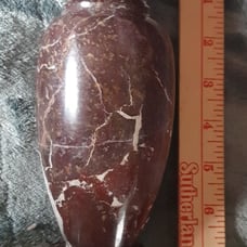 Solid marble vase candle holder