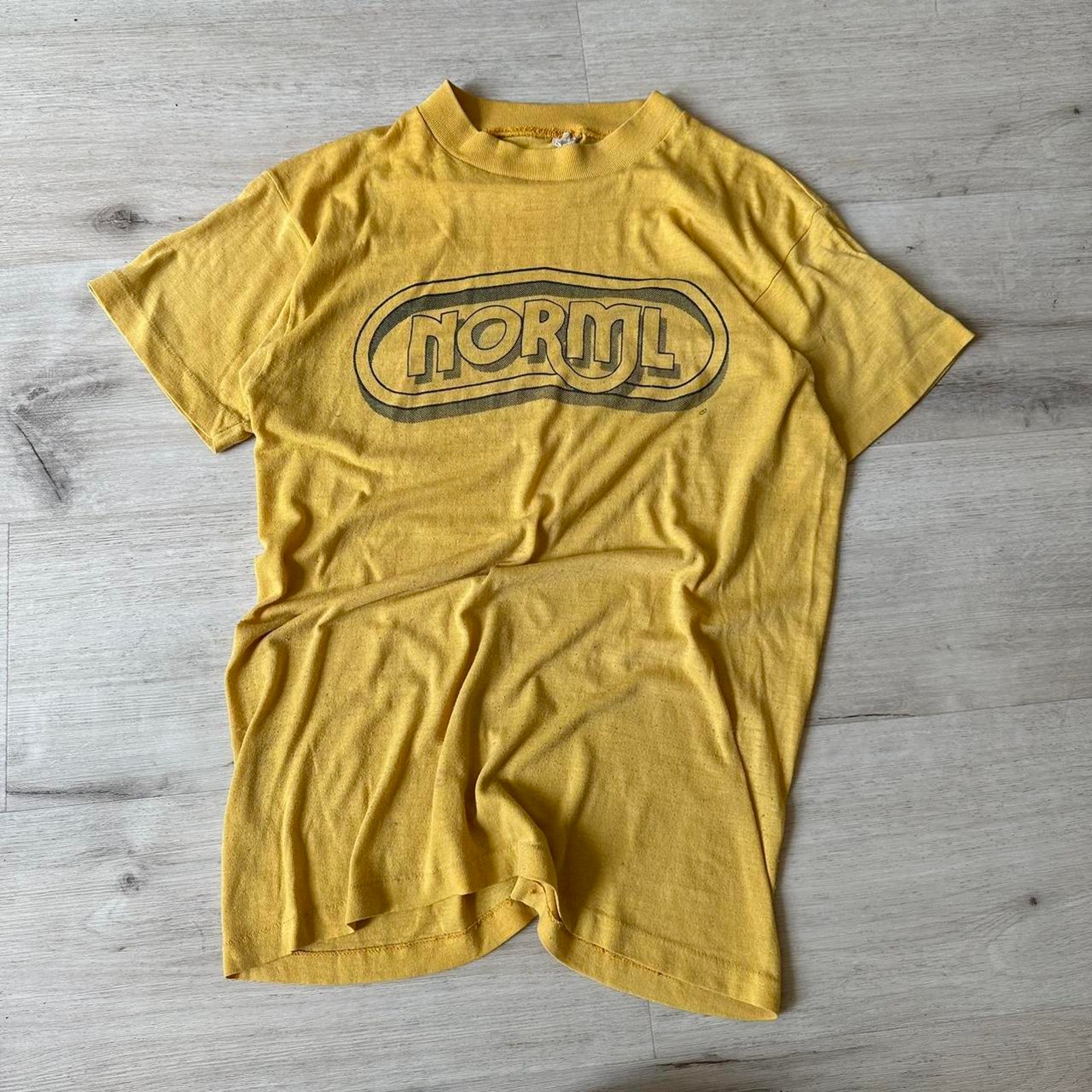 Super Rare Vintage 70s NORML National Marijuana Yellow Shirt